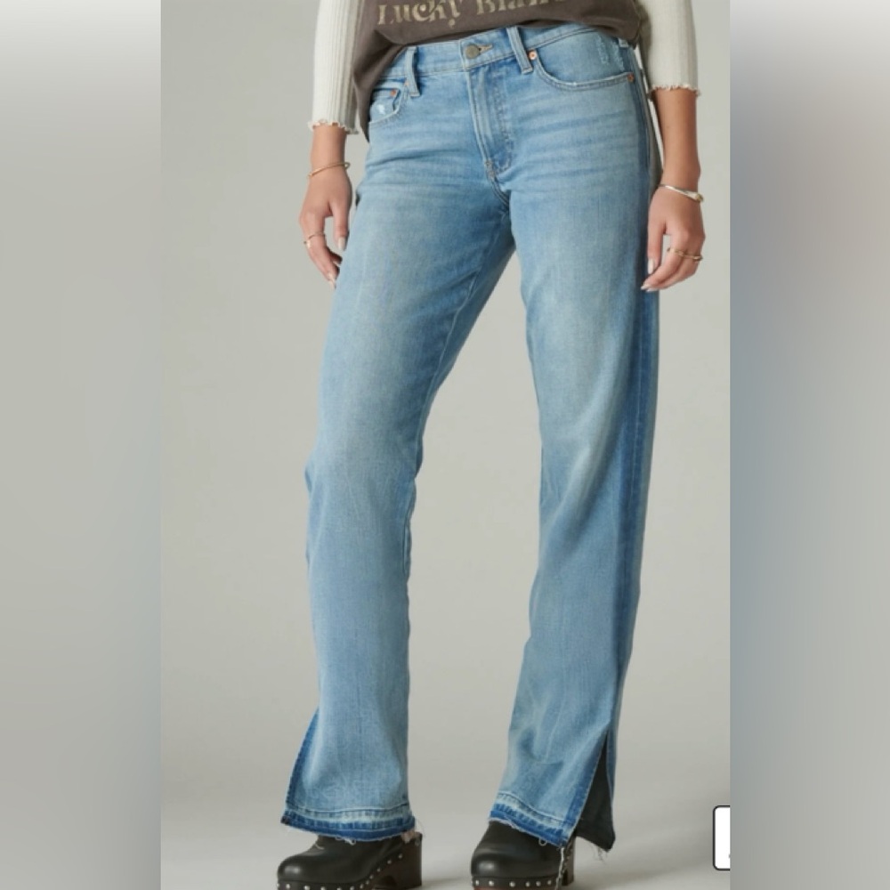 Lucky Brand Mid Rise Sweet Straight Denim Jeans 8